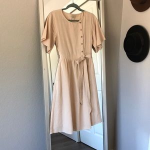 Roolee Cream Midi Dress